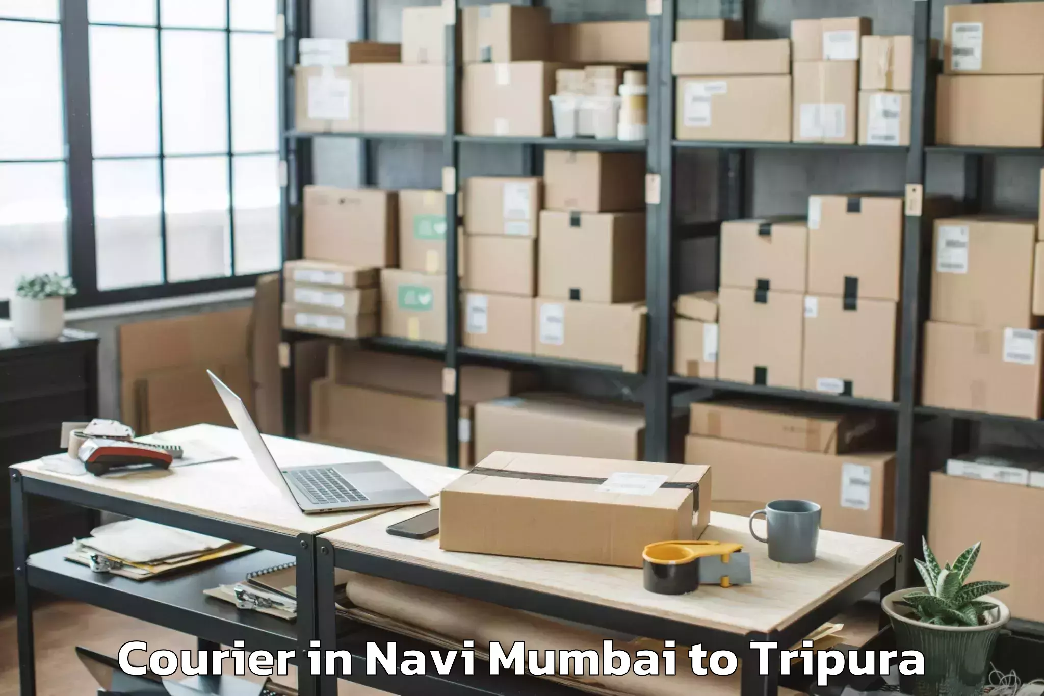 Leading Navi Mumbai to Khowai Airport Ixn Courier Provider